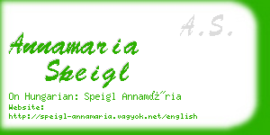 annamaria speigl business card